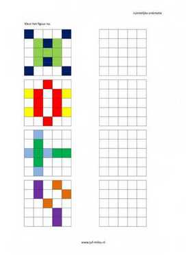 Ruimtelijke orientatie - 5 bij 5 nakleuren 06