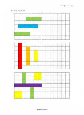Ruimtelijke orientatie - 7 bij 7 spiegelbeeld 01