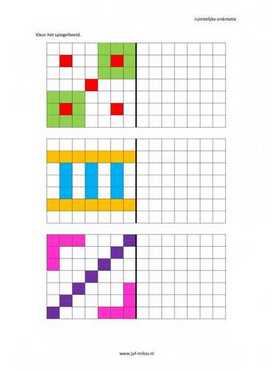 Ruimtelijke orientatie - 7 bij 7 spiegelbeeld 02