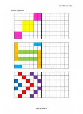 Ruimtelijke orientatie - 7 bij 7 spiegelbeeld 03