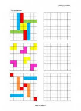 Ruimtelijke orientatie - 8 bij 8 nakleuren 02