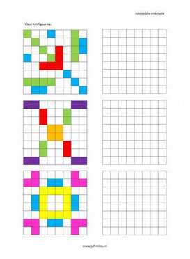 Ruimtelijke orientatie - 8 bij 8 nakleuren 04