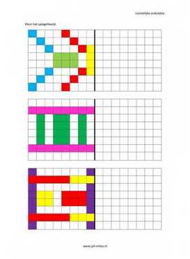 Ruimtelijke orientatie - 8 bij 8 spiegelbeeld 01