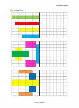 Ruimtelijke orientatie - 8 bij 8 spiegelbeeld 05