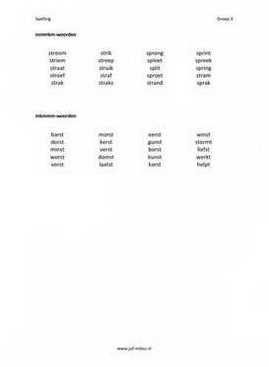 Cito - spelling - mkmmm en mmmkm - Lijst mkmmm en mmmkm woorden