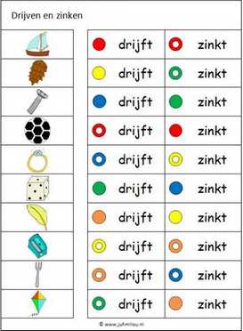 Knijpkaarten - Drijven en zinken 01