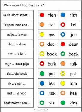 Knijpkaarten - Juiste woord 04