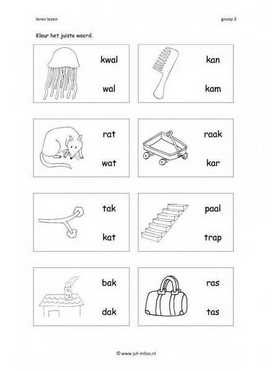 Leren lezen A 2 woorden 2
