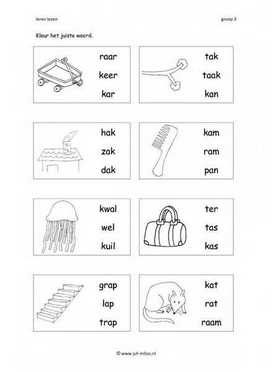 Leren lezen - A 3 woorden 2