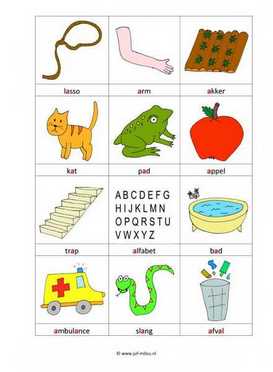 Leren lezen A woordkaartjes 1