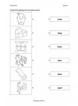 Leren lezen - Aa woord verbinden 2