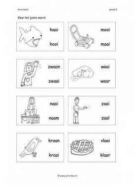 Leren lezen - Aai 2 woorden 1