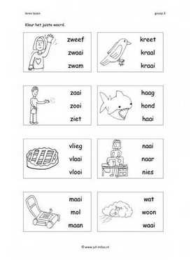 Leren lezen - Aai 3 woorden 1