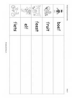 Leren lezen - F woorden stempelen 1