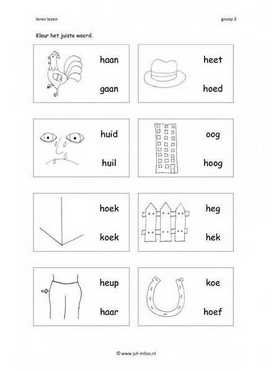 Leren lezen H 2 woorden 1