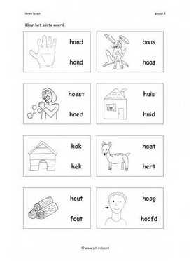Leren lezen H 2 woorden 2