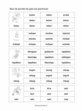 Leren lezen - I juiste woord 6