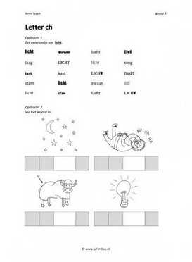 Leren lezen - Letter ch 2