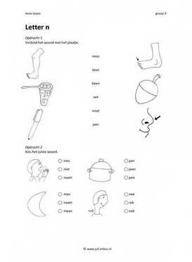 Leren lezen - Letter n 3