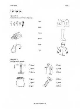 Leren lezen Letter ou 3