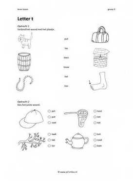 Leren lezen Letter t 3