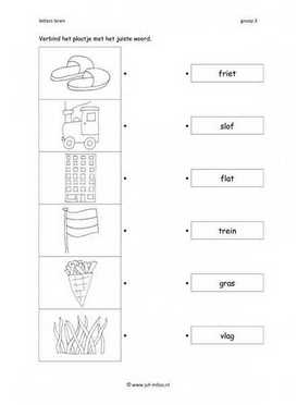 Leren lezen - Mmkm woord verbinden 3