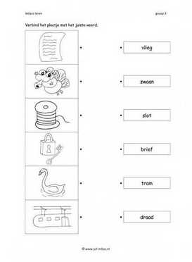 Leren lezen - Mmkm woord verbinden 4