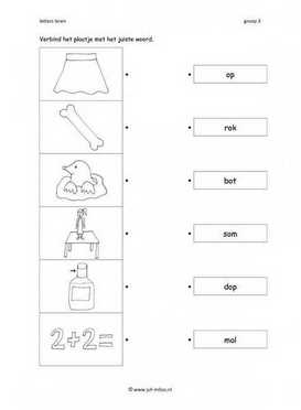 Leren lezen - O woord verbinden 1