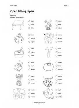 Leren lezen - Open lettergrepen 2