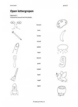 Leren lezen - Open lettergrepen 3