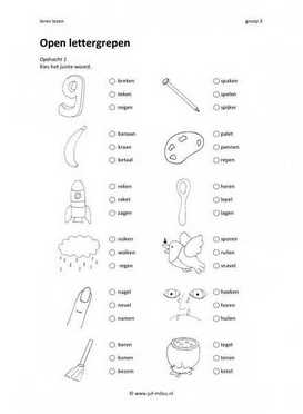 Leren lezen - Open lettergrepen 4
