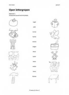 Leren lezen - Open lettergrepen