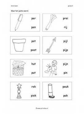 Leren lezen - P 2 woorden 2