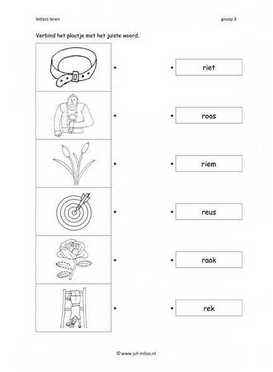 Leren lezen - R woord verbinden 2