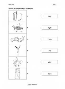 Leren lezen - R woord verbinden 3