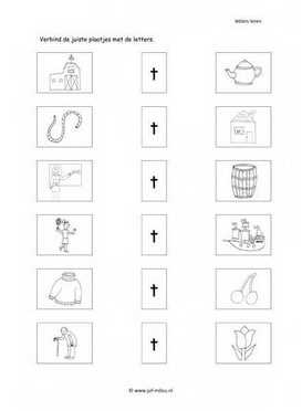 Leren lezen T letter verbinden 3