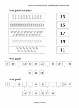 Flitskaartjes - Tm 20 getallen 04