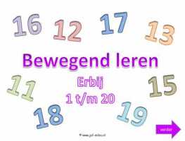 Digibord - Bewegend leren tm 20 erbij 1