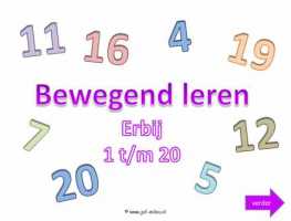 Digibord - Bewegend leren tm 20 erbij 4