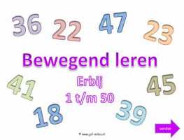 Digibord - Bewegend leren tm 50 erbij 1