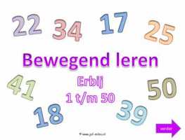 Digibord - Bewegend leren tm 50 erbij 2