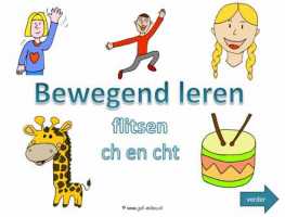 Digibord - Woord flitsen ch en cht