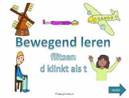 Digibord - Woord flitsen d klinkt als t