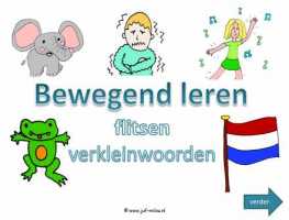 Digibord - Woord flitsen verkleinwoorden