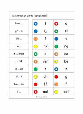 Knijpkaarten Spelling 4