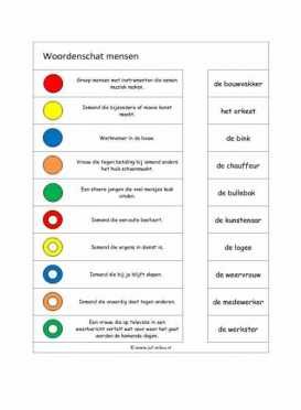 Knijpkaarten - Woordenschat mensen 1