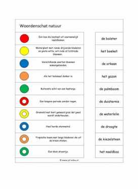 Knijpkaarten - Woordenschat natuur 2