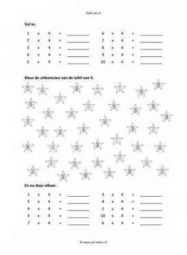 Rekenen - 02 tafel van 4