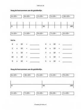 Rekenen - 04 tafel van 10