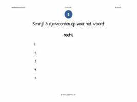 Speurtocht Speurtocht spelling ch en cht